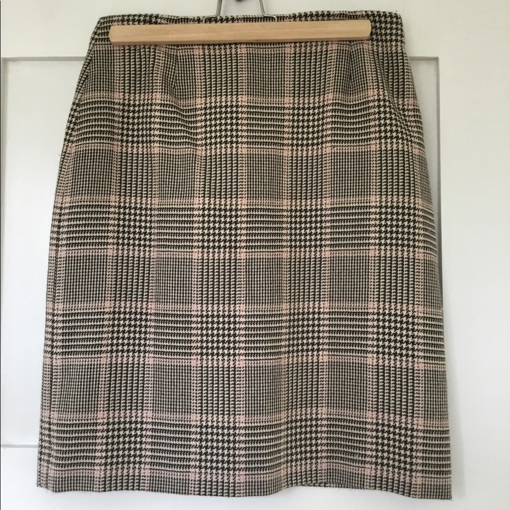 Ann Taylor wool plaid skirt